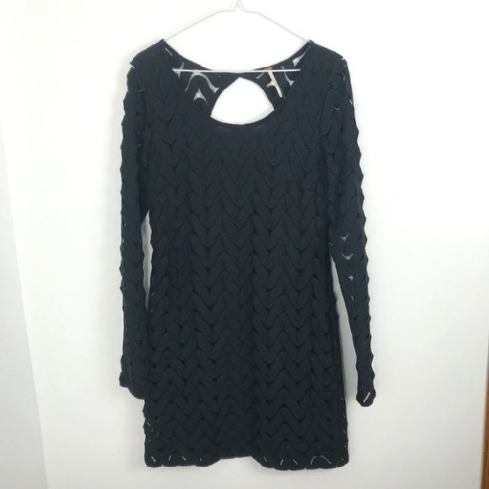 Free People Wild Thing Black Lace Dress